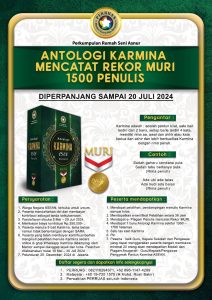 Antologi Karmina Mencatat Rekor Muri 1500 Penulis